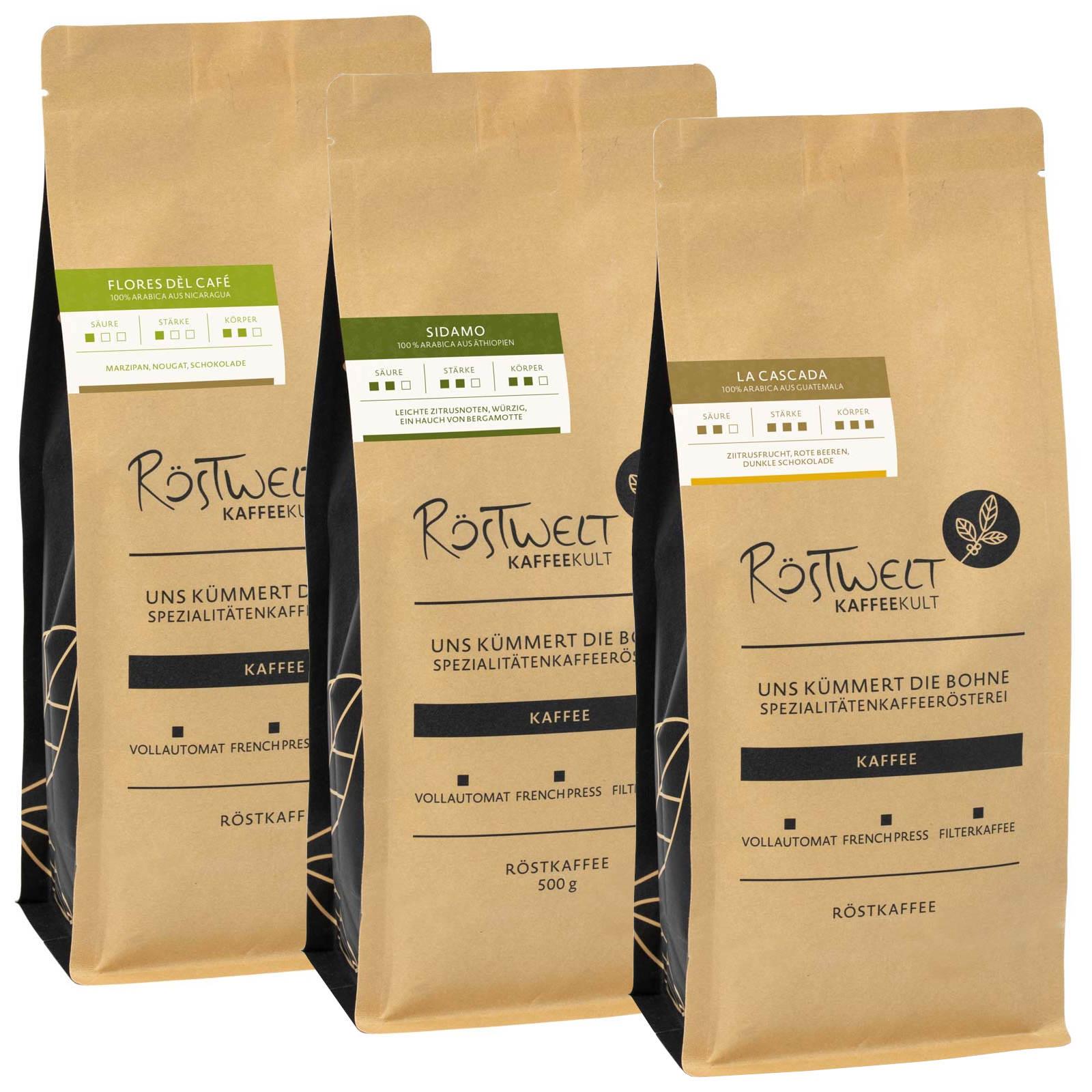 Kaffeeprobierpäckchen 3 Sorten