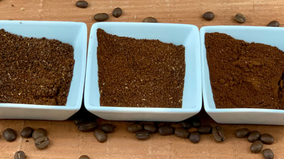 Von Grob nach fein, ein Kaffee, völlig verschiedene Geschmackserlebnisse