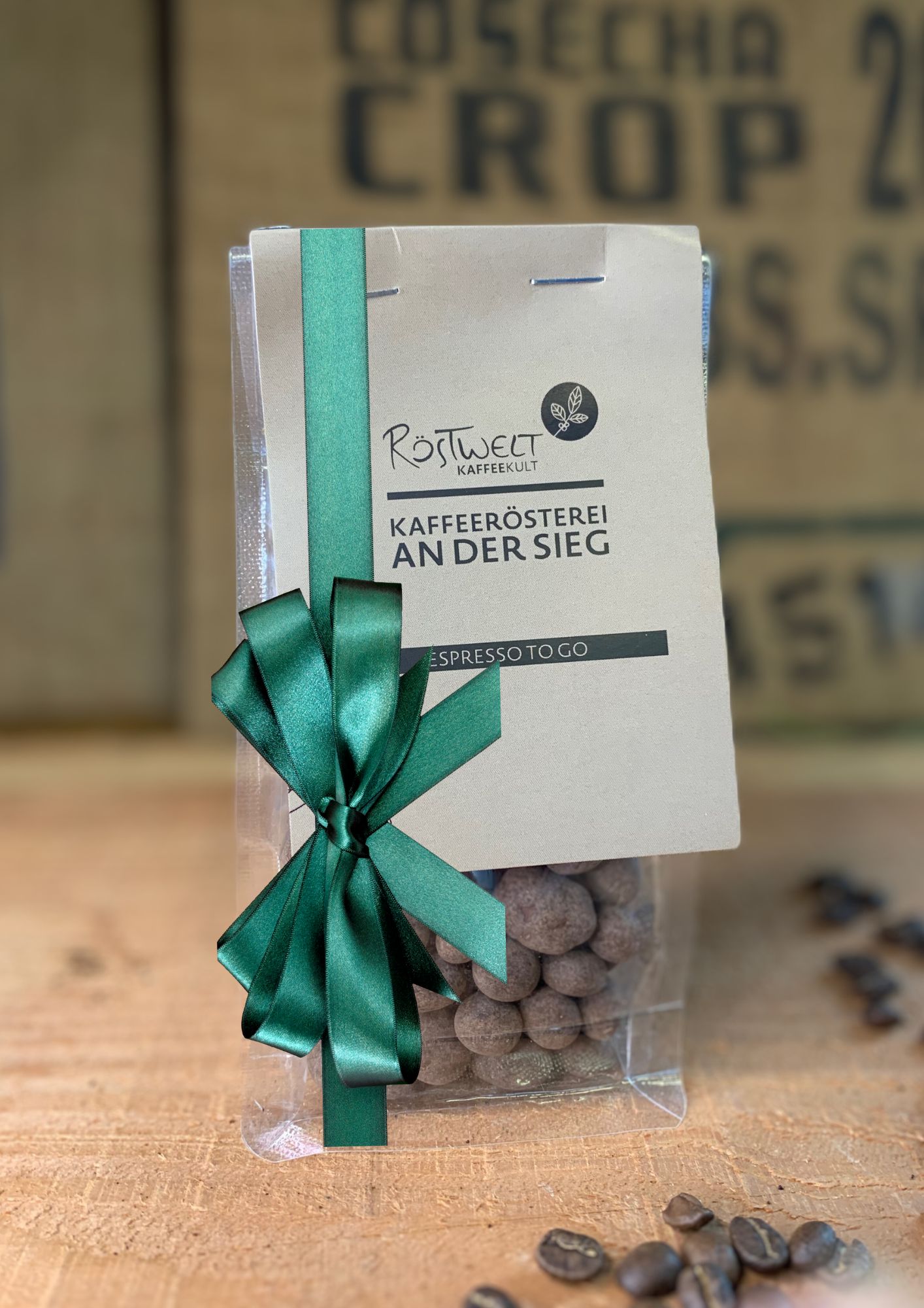 Schokobohne als Geschenk verpackt schokobohne als Geschenk